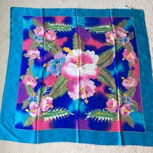 Silk square scarf
